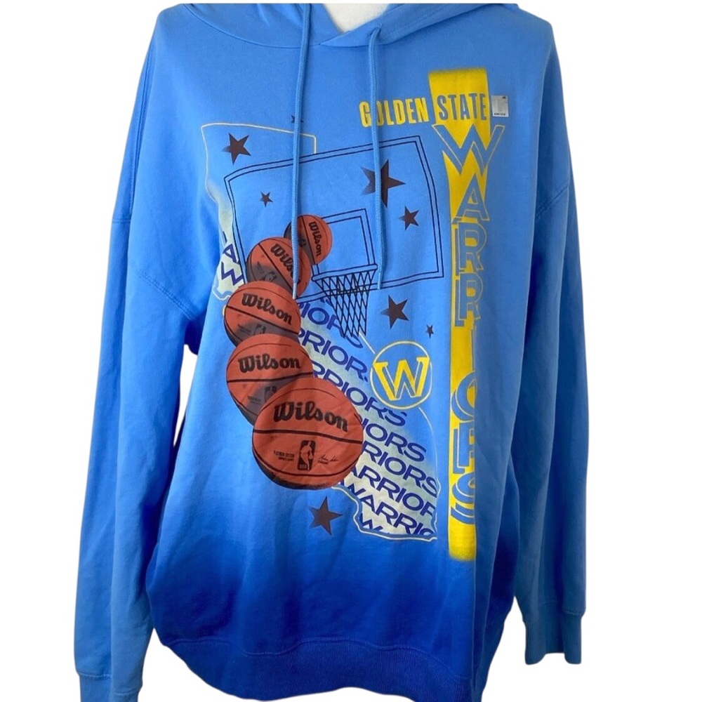 NBA Golden State Warriors Blue Ombre Hoodie